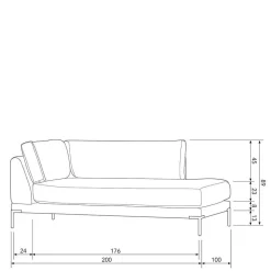 Sofa Kombination Taupe Udjaca