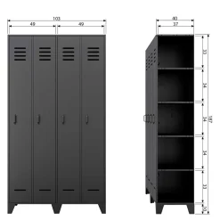 Spindoptik Schrank Donnys