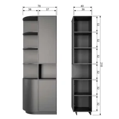 Stauraum Schrank Vreino