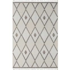 Teppich Beige und Weiß Abbie