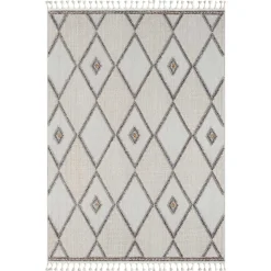 Teppich Beige und Weiß Abbie
