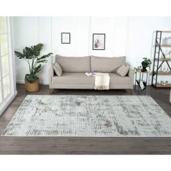Teppich Hellgrau Creme Symo