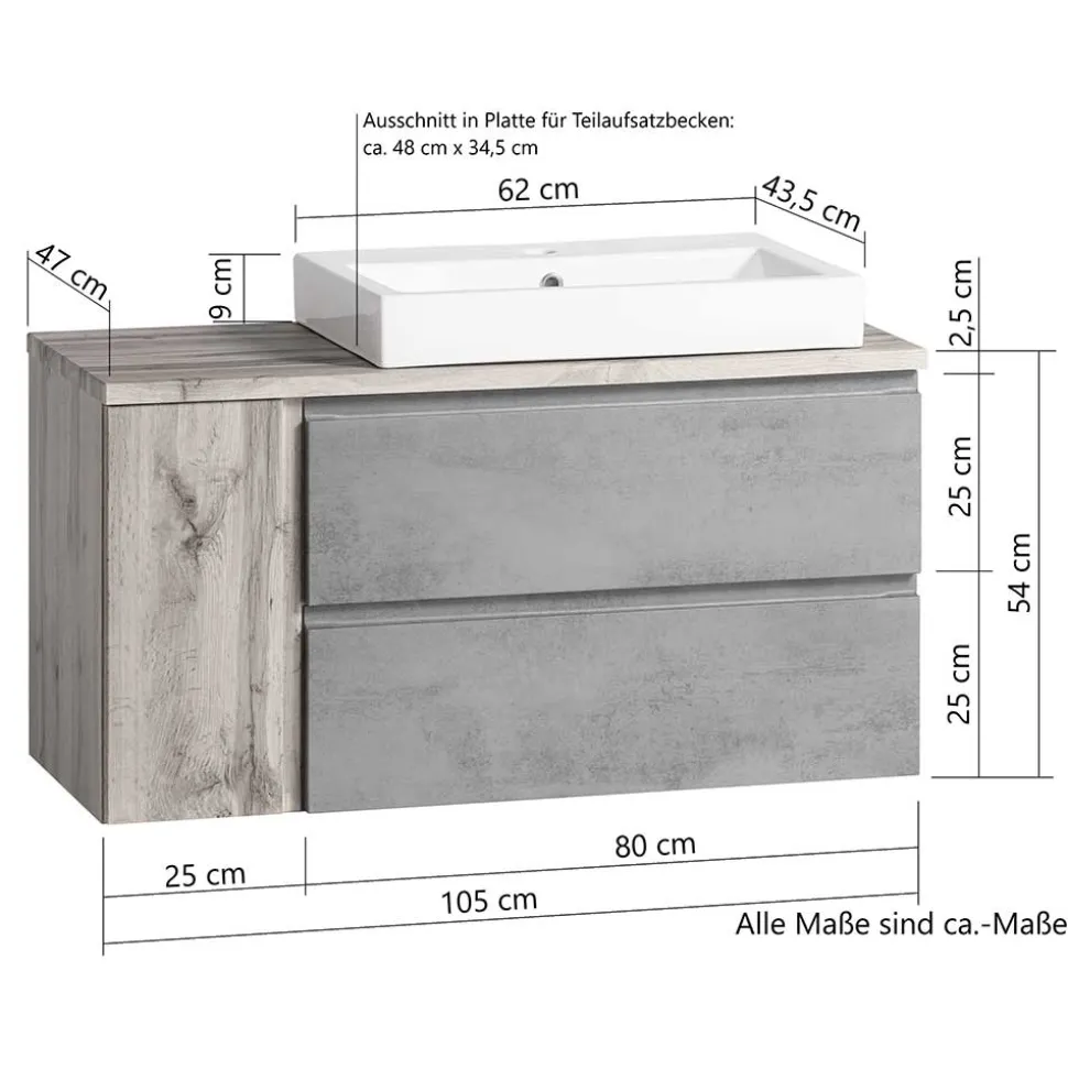 Waschbeckenschrank Fregato