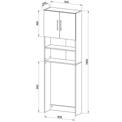 Waschmaschinen Schrank Bregenza