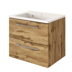 Waschtisch und LED Spiegelschrank Dolveran
