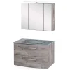 Waschtisch und Spiegelschrank Isdrina
