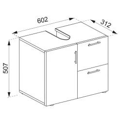 Waschtischunterbau Acalona