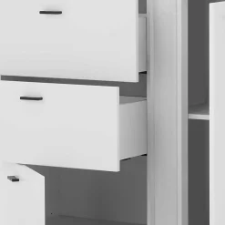 Weiße Design Wohnwand Constantin