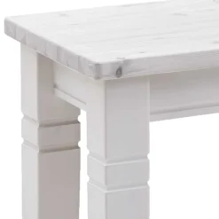 Weiße Massivholz Bank Kalimba