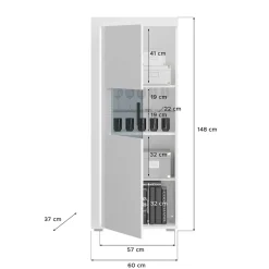 Weiße Wohnzimmer Anbauwand Countrys