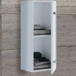 Weißer Bad Wandschrank Selami