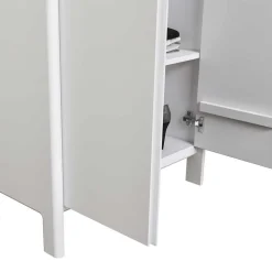 Weißer Dielenschrank Sanakas