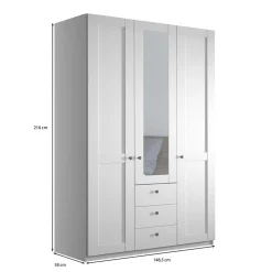 Weißer Kleiderschrank Tudana