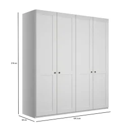Weißer Schlafzimmerschrank Tudana