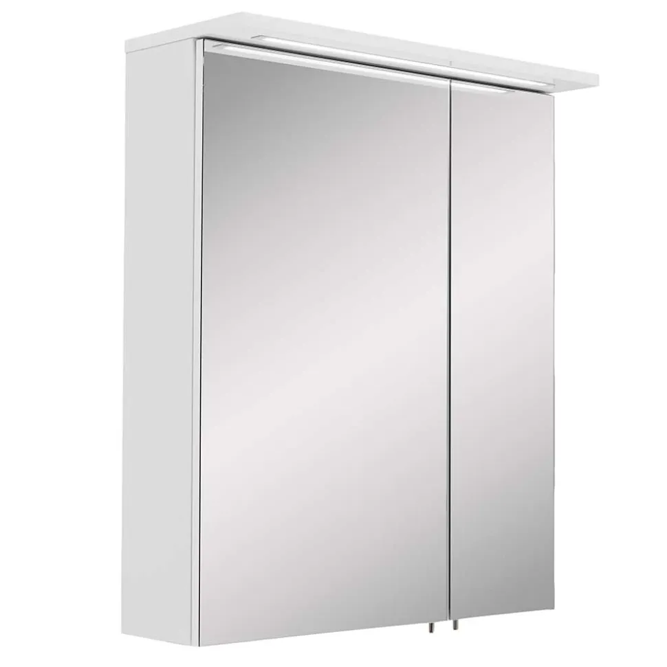 Weißer Spiegelschrank Inabaros