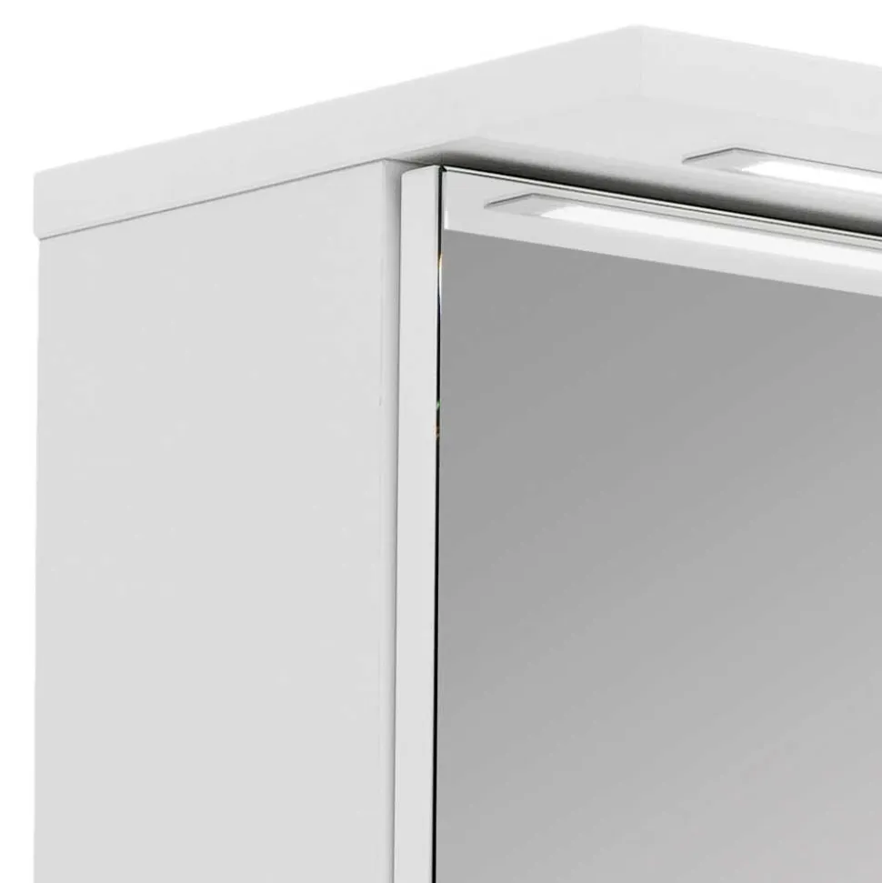 Weißer Spiegelschrank Inabaros