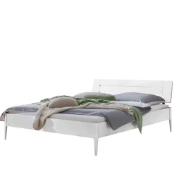 Weißes Bett 140x200 cm Zonga