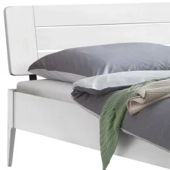 Weißes Bett 140x200 cm Zonga