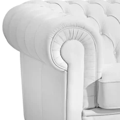 Weißes Chesterfield Sofa Jymm