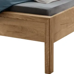 Wildeiche Doppelbett massiv Snoba