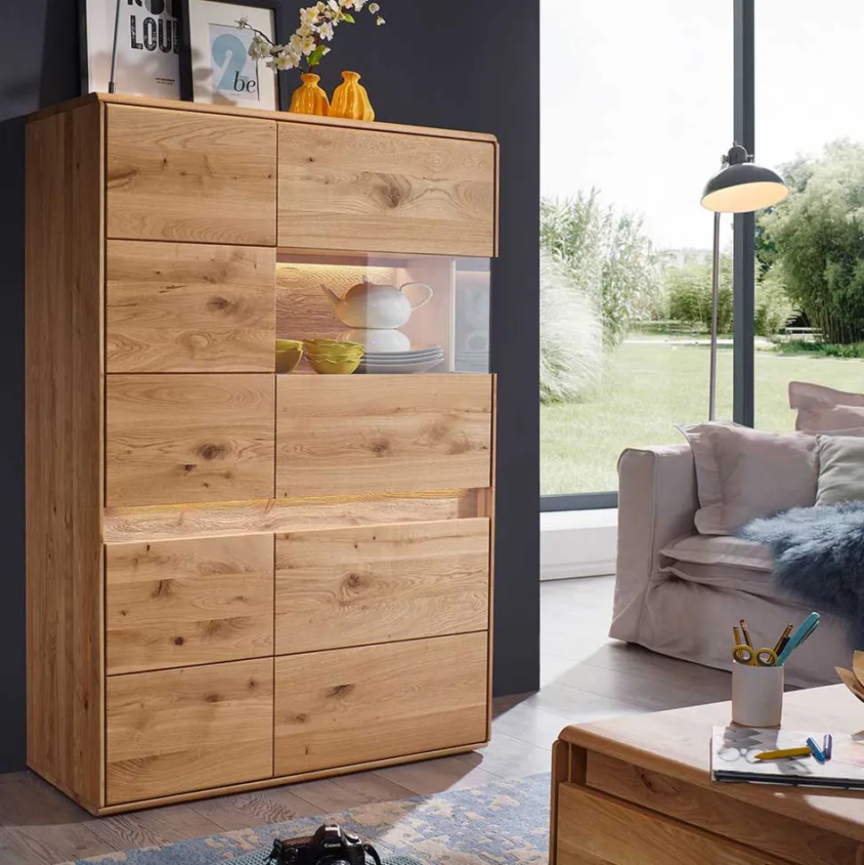 Wildeiche Highboard Eridia