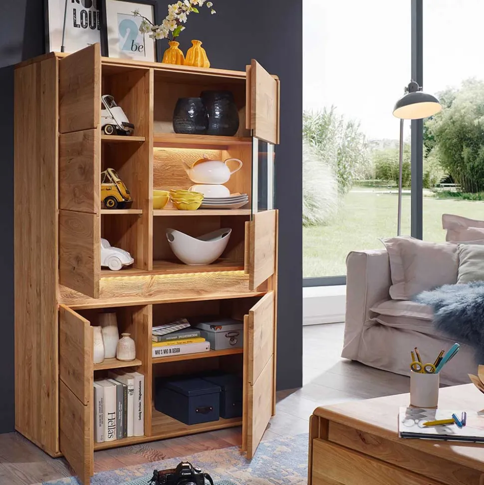 Wildeiche Highboard Eridia