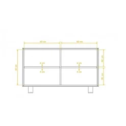Wildeiche Sideboard Vaneri