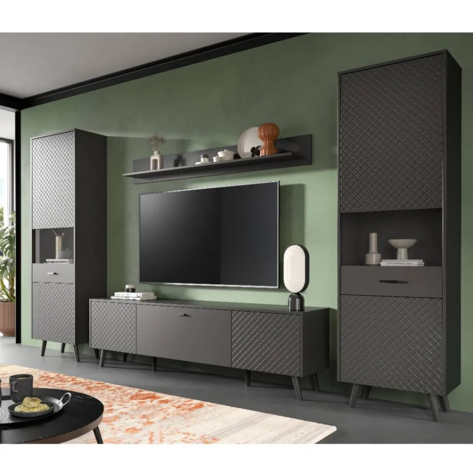 Wohnwand modern Ratisca
