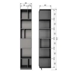 Wohnzimmer Regal Vreino