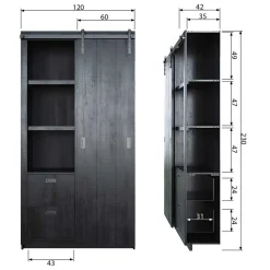 Wohnzimmer Schrank Lariana
