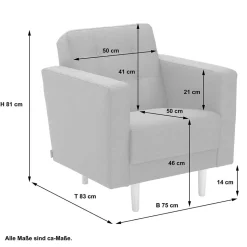Wohnzimmer Sessel Mangora