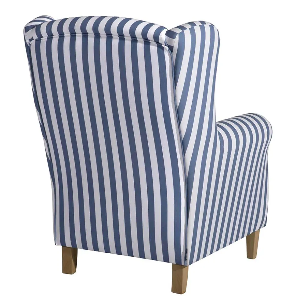 Wohnzimmer Sessel Streifen Taba