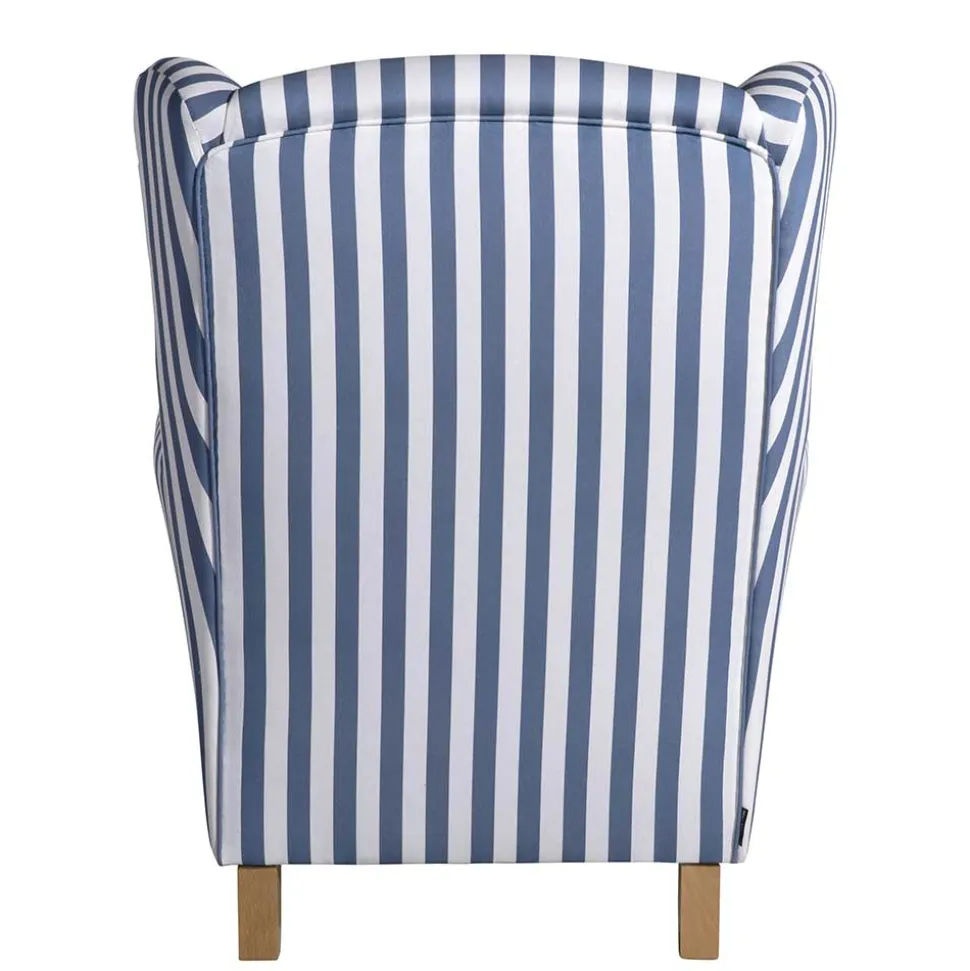 Wohnzimmer Sessel Streifen Taba
