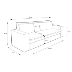 Wohnzimmer Sofa Beige Edance