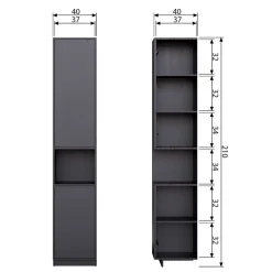 Wohnzimmerschrank modern Vreino