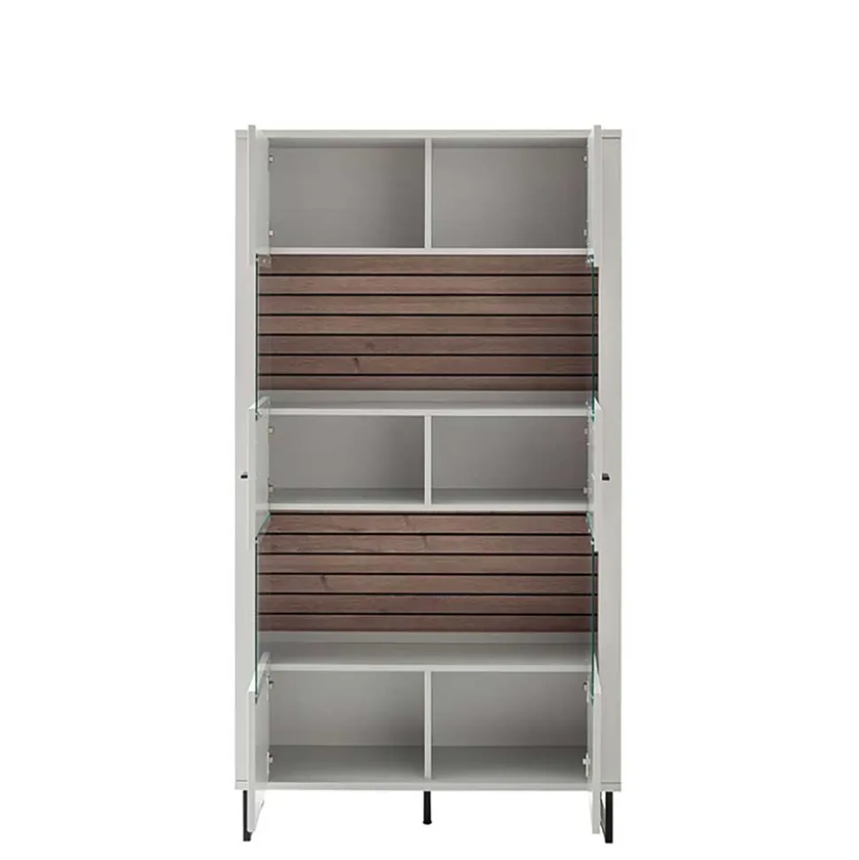 Wohnzimmervitrinenschrank modern Polar