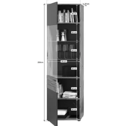 Wohnzimmervitrinenschrank Plestna