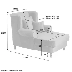 XL Ohrenbackensessel Delurian