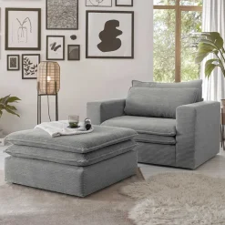 XL Sessel und Hocker Zipna