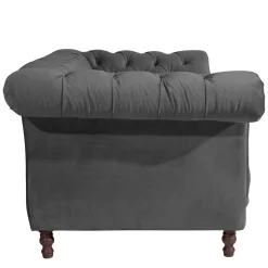 Zweiersofa Anthrazit Romina