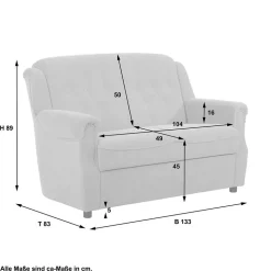 Zweiersofa Borgetto